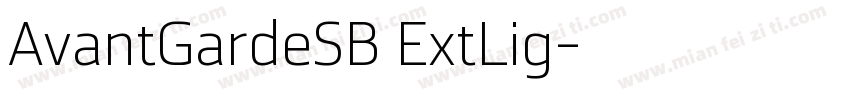 AvantGardeSB ExtLig字体转换